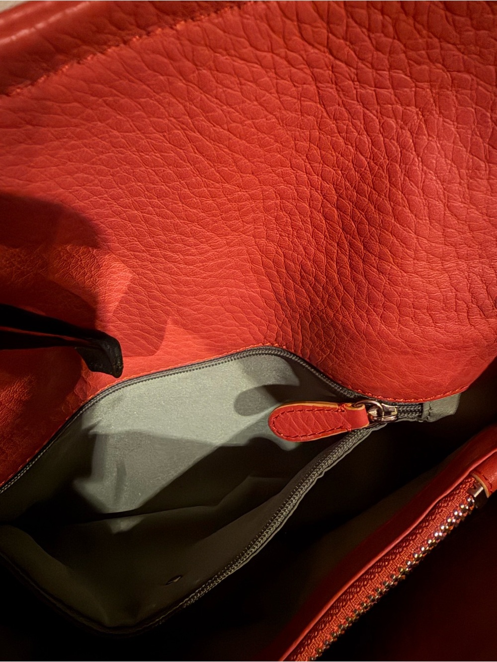 Cole Haan Tan Leather Double-Handle Shoulder Bag - Picture 7 of 12